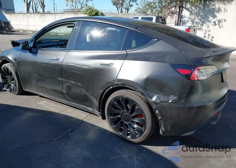 2021 Tesla Model Y Performance Dual Motor All-Wheel Drive from USA, damaged, VIN 5YJYGDEF9MF097922